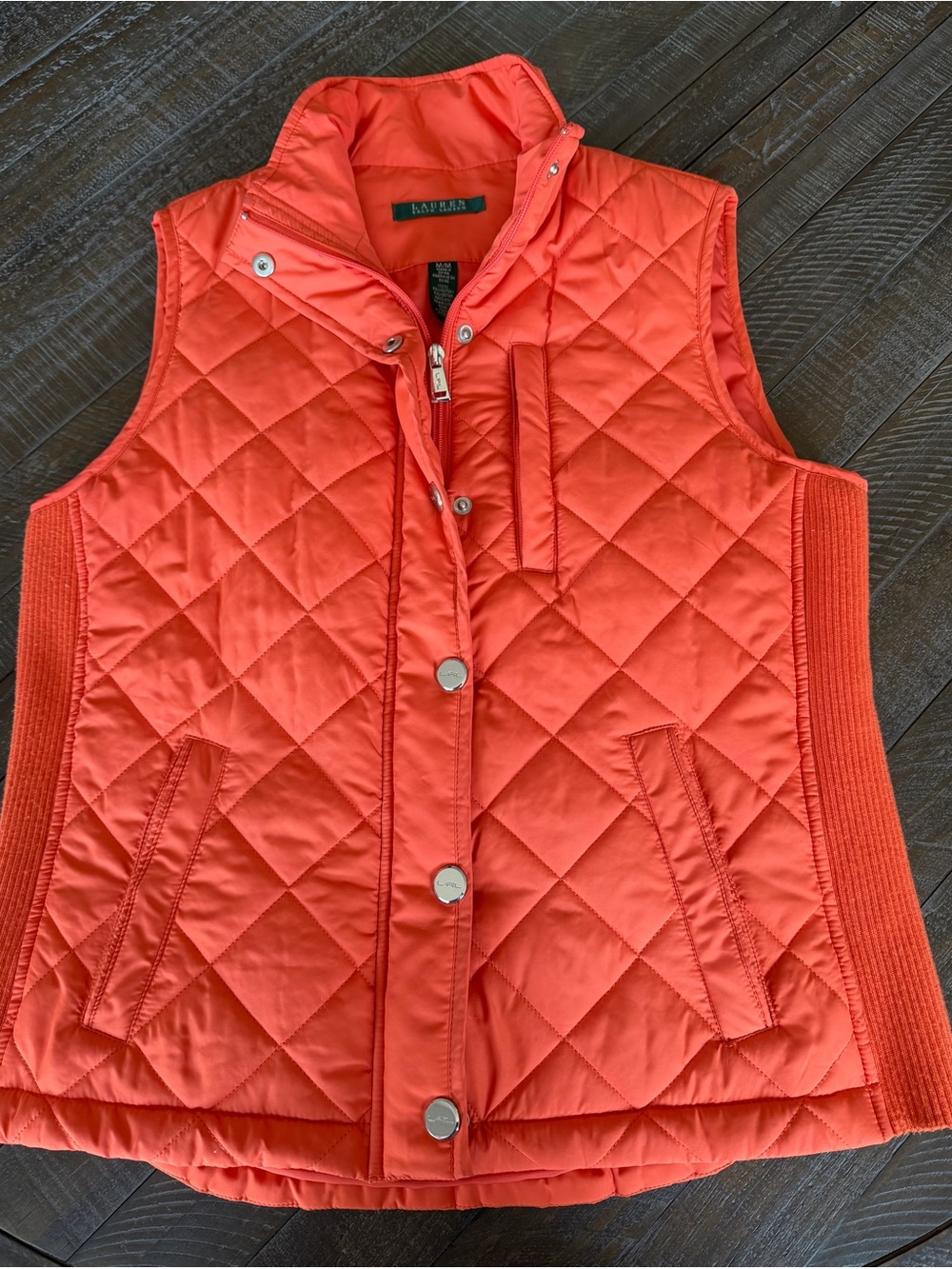 Ralph Lauren Coral Quilted Vest